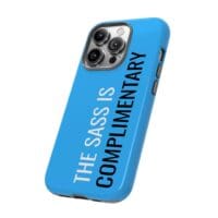 'The Sass is Complimentary' Phone Case ('Two Guys' Blue) - Image 70