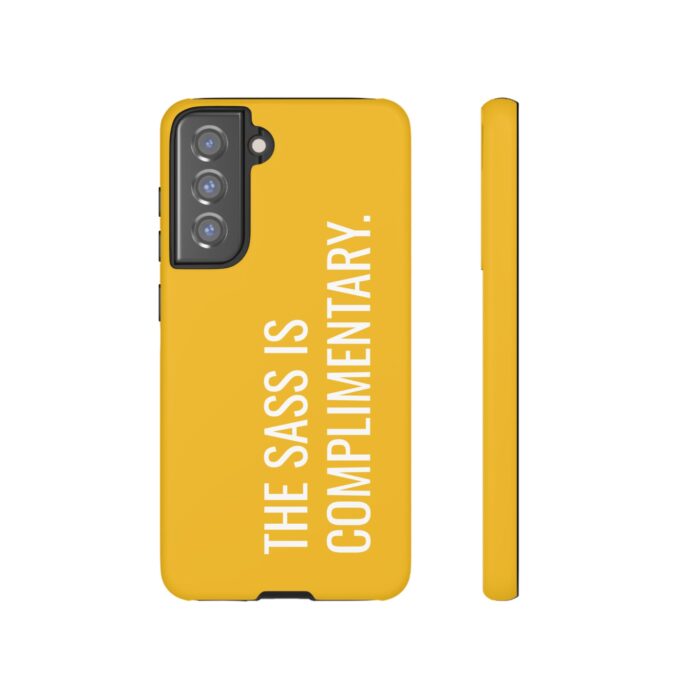 'The Sass is Complimentary' Phone Case (Yellow) - Image 58
