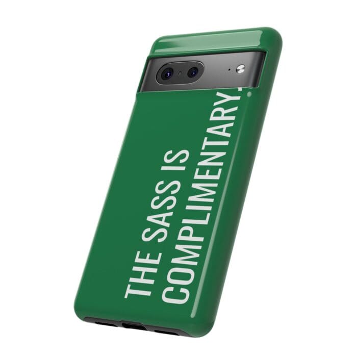 'The Sass is Complimentary' Phone Case (Green) - Image 94