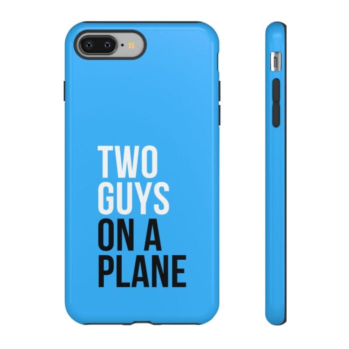 'Two Guys on a Plane' Phone Case (Blue) - Image 3