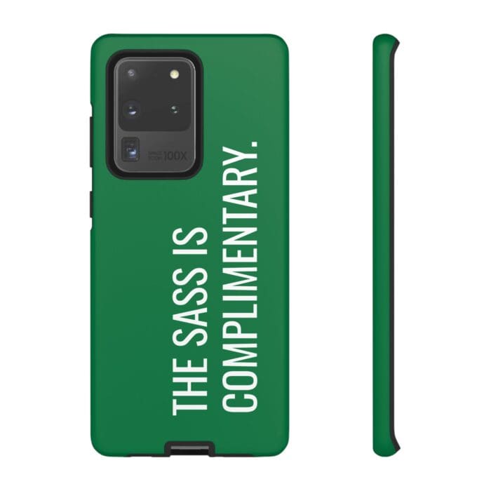 'The Sass is Complimentary' Phone Case (Green) - Image 26