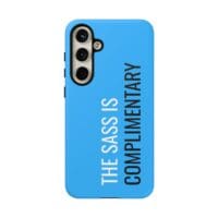 'The Sass is Complimentary' Phone Case ('Two Guys' Blue) - Image 115
