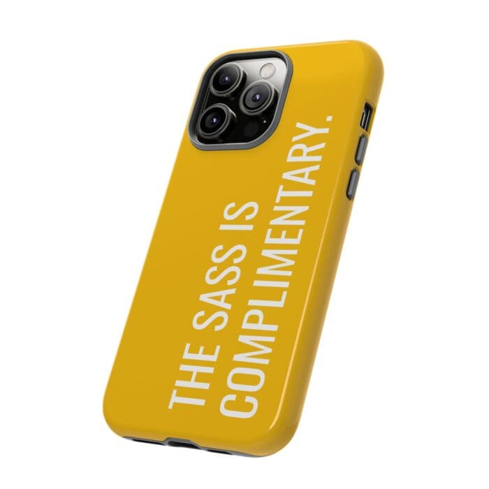 'The Sass is Complimentary' Phone Case (Yellow) - Image 78