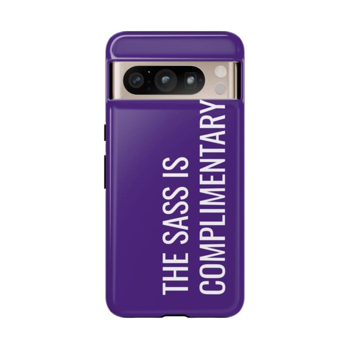 'The Sass is Complimentary' Phone Case (Purple) - Image 121