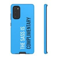 'The Sass is Complimentary' Phone Case ('Two Guys' Blue) - Image 24