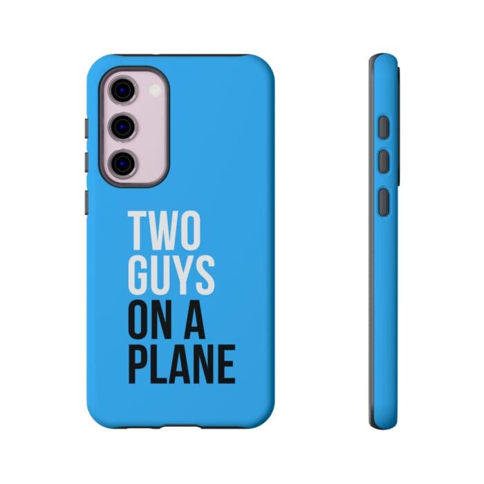 'Two Guys on a Plane' Phone Case (Blue) - Image 77
