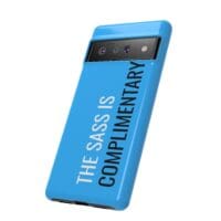 'The Sass is Complimentary' Phone Case ('Two Guys' Blue) - Image 98