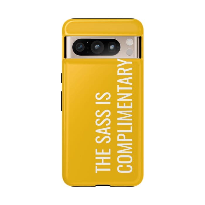 'The Sass is Complimentary' Phone Case (Yellow) - Image 121