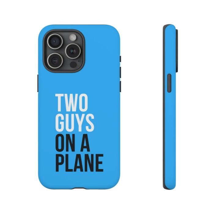 'Two Guys on a Plane' Phone Case (Blue) - Image 105