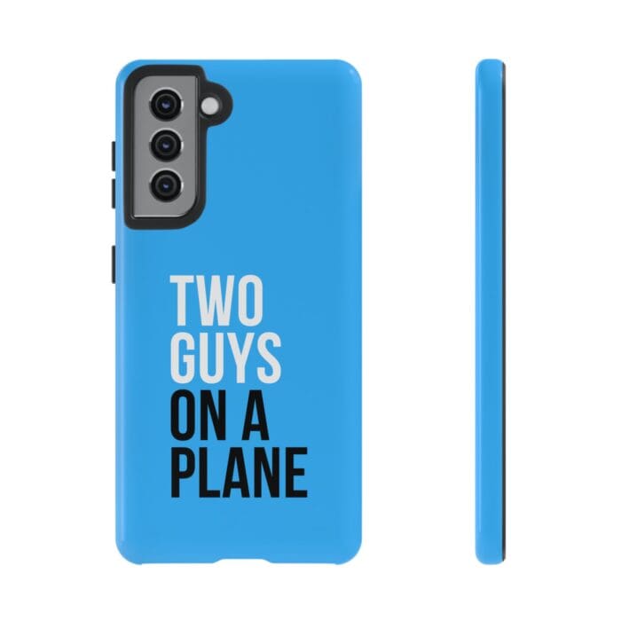 'Two Guys on a Plane' Phone Case (Blue) - Image 37