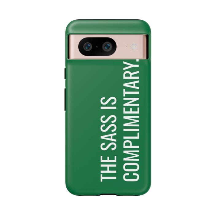 'The Sass is Complimentary' Phone Case (Green) - Image 127