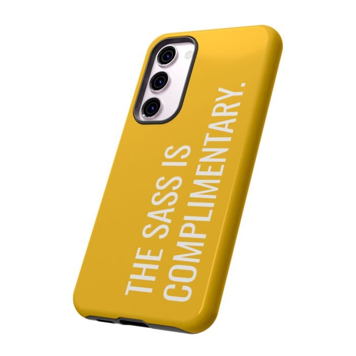 'The Sass is Complimentary' Phone Case (Yellow) - Image 86