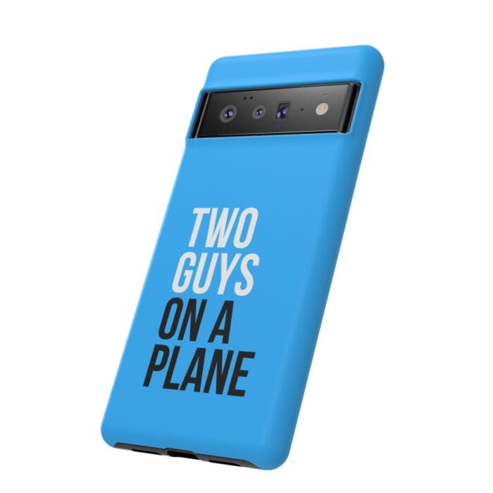 'Two Guys on a Plane' Phone Case (Blue) - Image 90
