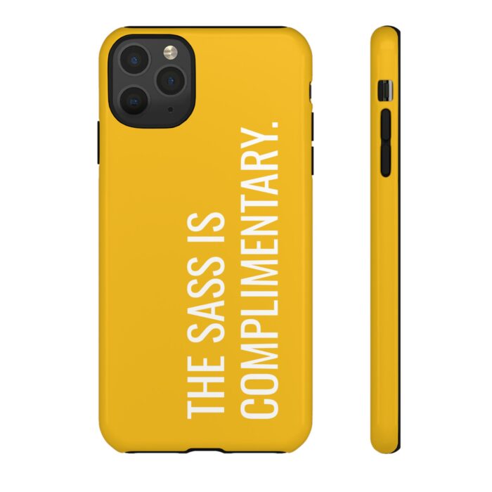 'The Sass is Complimentary' Phone Case (Yellow) - Image 21