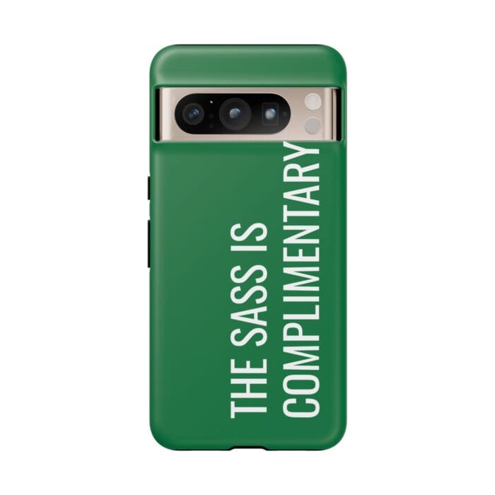 'The Sass is Complimentary' Phone Case (Green) - Image 123