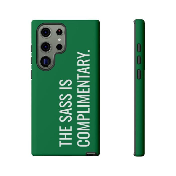 'The Sass is Complimentary' Phone Case (Green) - Image 91