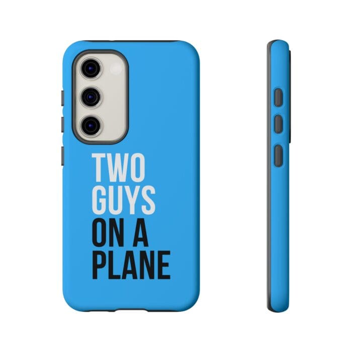 'Two Guys on a Plane' Phone Case (Blue) - Image 73
