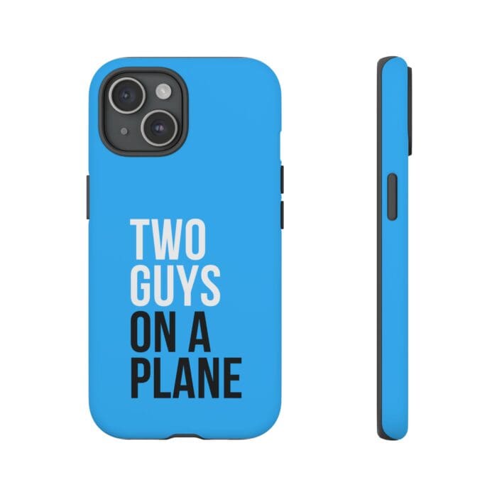 'Two Guys on a Plane' Phone Case (Blue) - Image 93