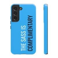 'The Sass is Complimentary' Phone Case ('Two Guys' Blue) - Image 59