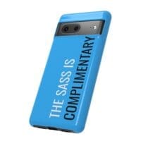 'The Sass is Complimentary' Phone Case ('Two Guys' Blue) - Image 94