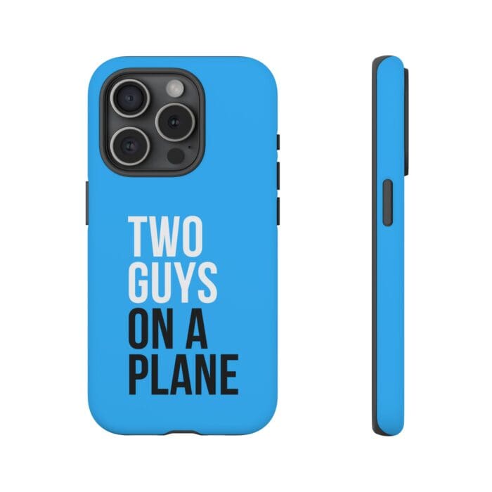 'Two Guys on a Plane' Phone Case (Blue) - Image 101