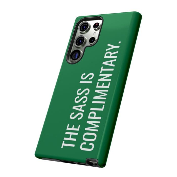 'The Sass is Complimentary' Phone Case (Green) - Image 90