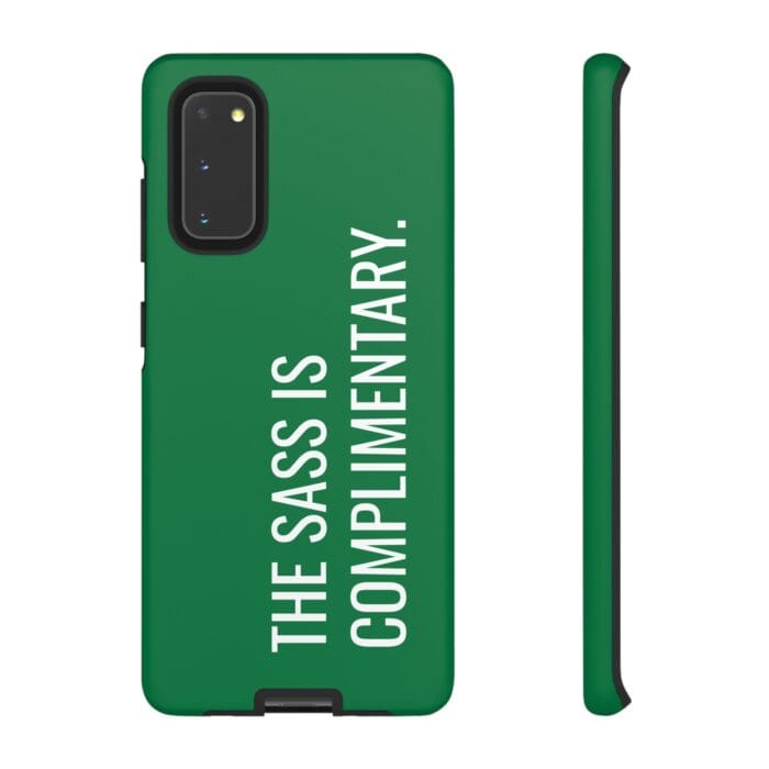 'The Sass is Complimentary' Phone Case (Green) - Image 24