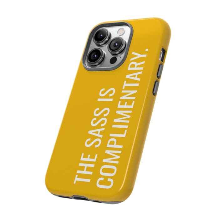 'The Sass is Complimentary' Phone Case (Yellow) - Image 70