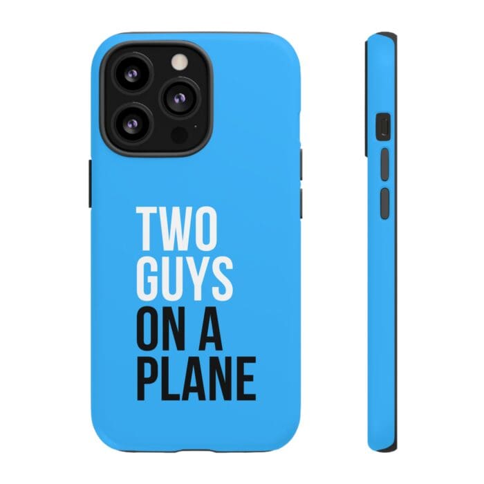 'Two Guys on a Plane' Phone Case (Blue) - Image 34