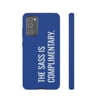 'The Sass is Complimentary' Phone Case (Blue) - Image 56