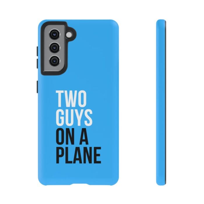 'Two Guys on a Plane' Phone Case (Blue) - Image 38
