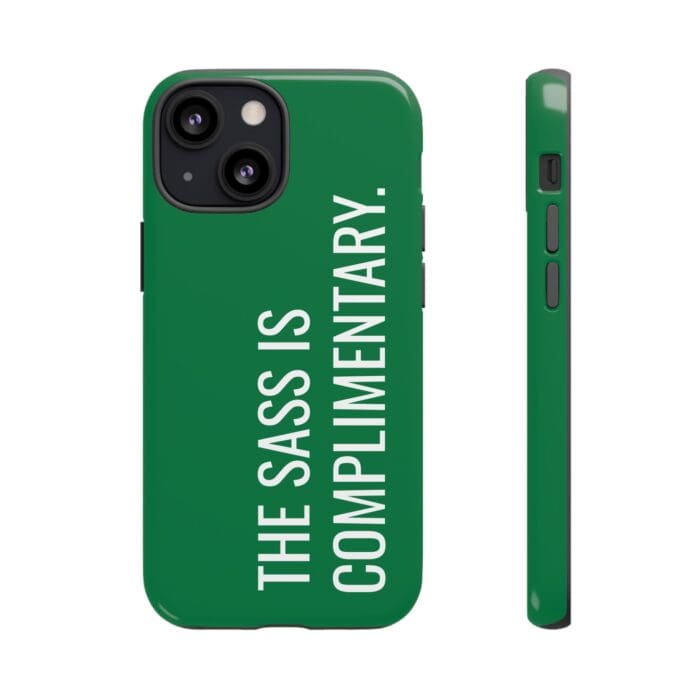 'The Sass is Complimentary' Phone Case (Green) - Image 39