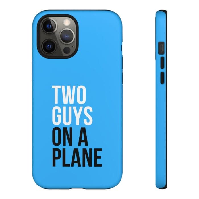 'Two Guys on a Plane' Phone Case (Blue) - Image 28
