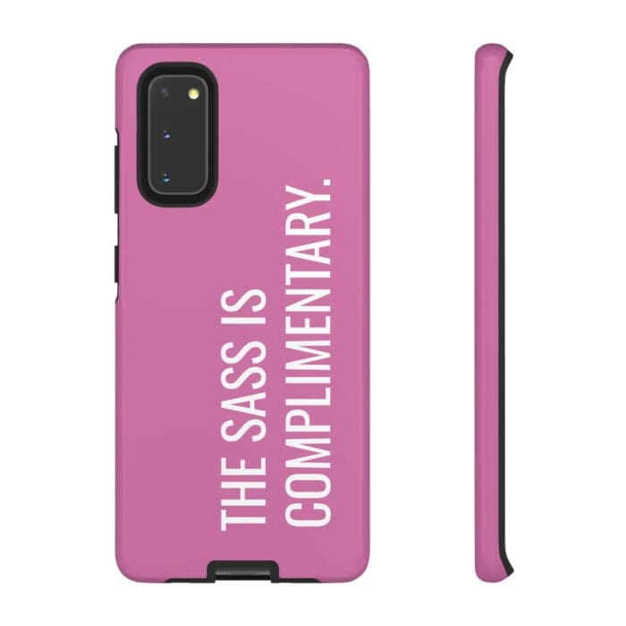 'The Sass is Complimentary' Phone Case (Light Pink) - Image 23