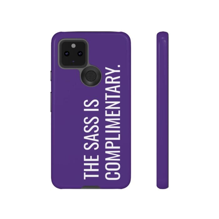 'The Sass is Complimentary' Phone Case (Purple) - Image 51