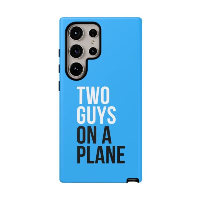 'Two Guys on a Plane' Phone Case (Blue) - Image 112