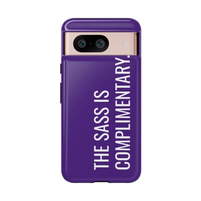 'The Sass is Complimentary' Phone Case (Purple) - Image 125