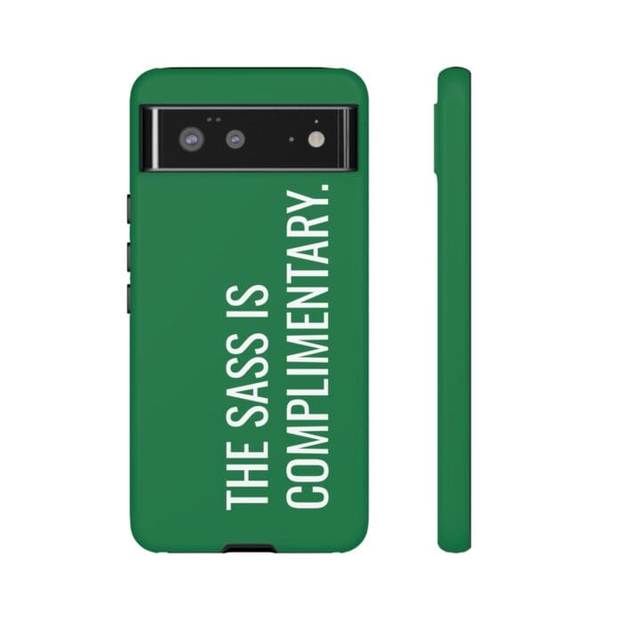 'The Sass is Complimentary' Phone Case (Green) - Image 54
