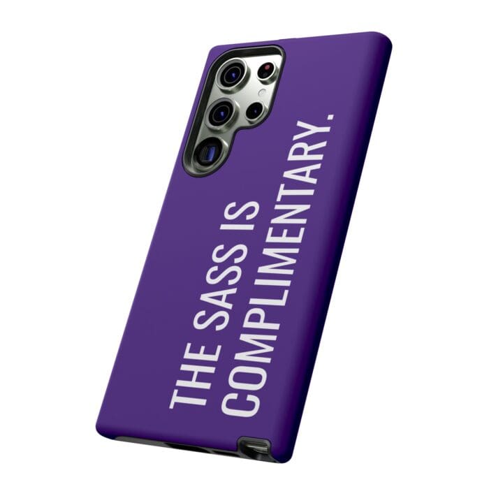 'The Sass is Complimentary' Phone Case (Purple) - Image 92