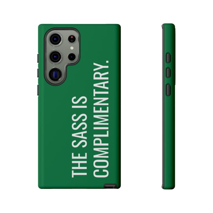 'The Sass is Complimentary' Phone Case (Green) - Image 89