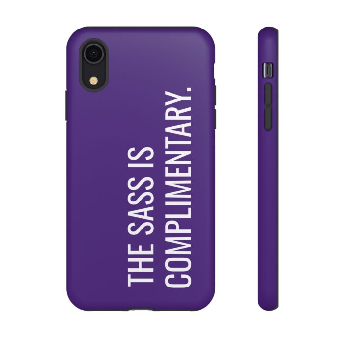 'The Sass is Complimentary' Phone Case (Purple) - Image 8