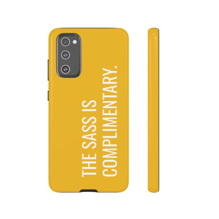 'The Sass is Complimentary' Phone Case (Yellow) - Image 55
