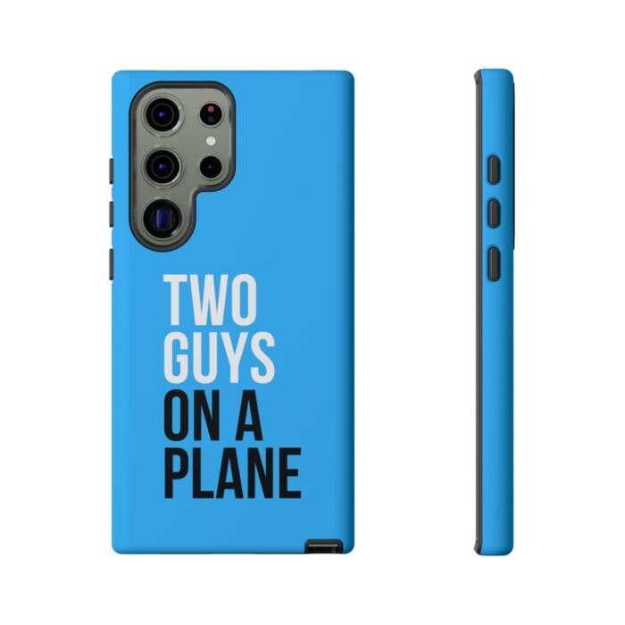 'Two Guys on a Plane' Phone Case (Blue) - Image 81