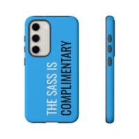 'The Sass is Complimentary' Phone Case ('Two Guys' Blue) - Image 81