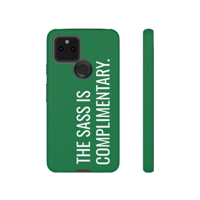 'The Sass is Complimentary' Phone Case (Green) - Image 52