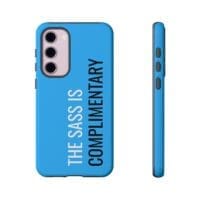 'The Sass is Complimentary' Phone Case ('Two Guys' Blue) - Image 85