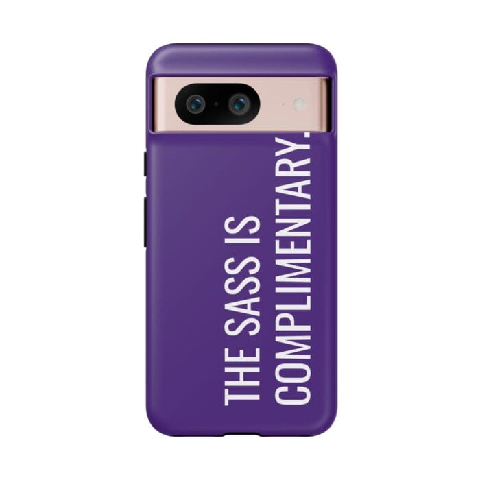 'The Sass is Complimentary' Phone Case (Purple) - Image 127
