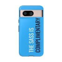 'The Sass is Complimentary' Phone Case ('Two Guys' Blue) - Image 125