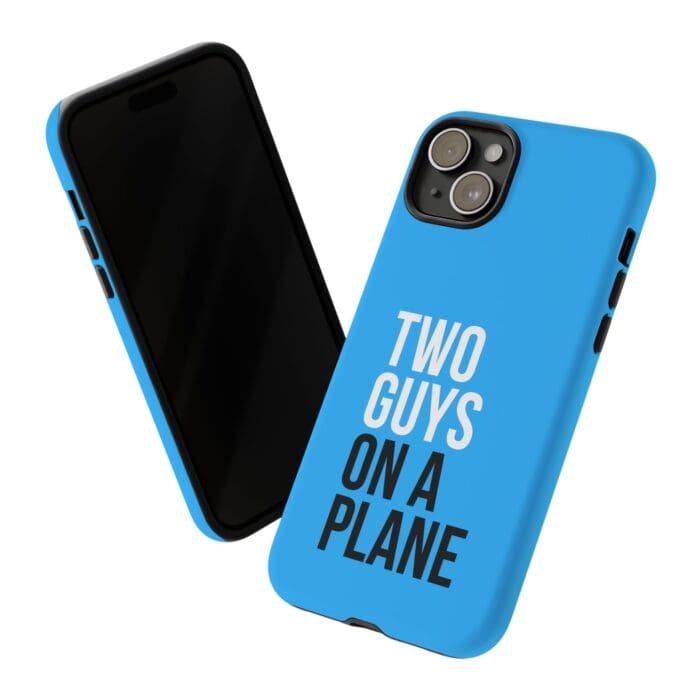 'Two Guys on a Plane' Phone Case (Blue) - Image 98