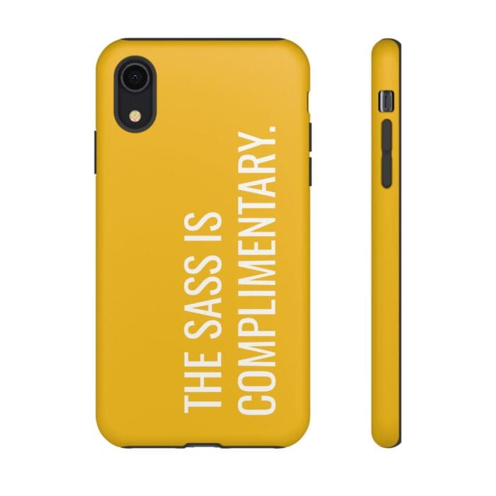 'The Sass is Complimentary' Phone Case (Yellow) - Image 8